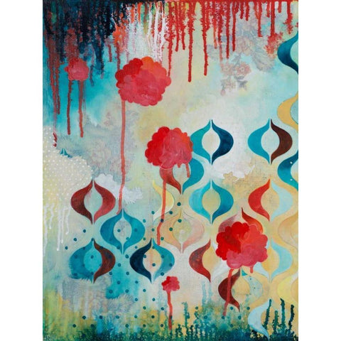 Ebullience I White Modern Wood Framed Art Print by Robinson, Heather