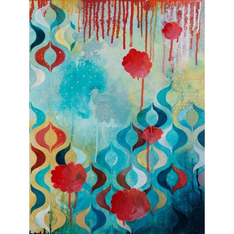 Ebullience II White Modern Wood Framed Art Print by Robinson, Heather