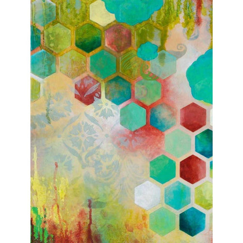 Hope Springs I Black Modern Wood Framed Art Print with Double Matting by Robinson, Heather
