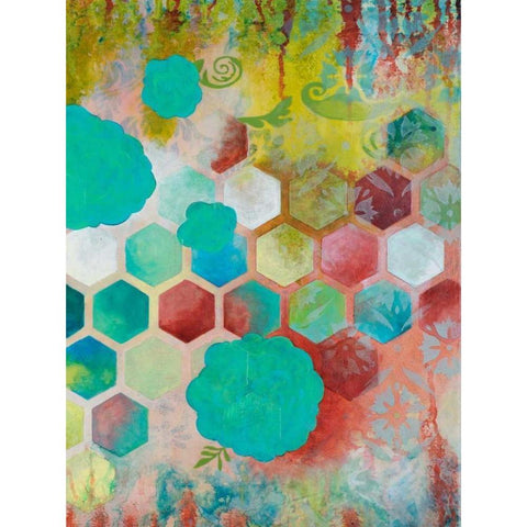 Hope Springs II Black Modern Wood Framed Art Print by Robinson, Heather