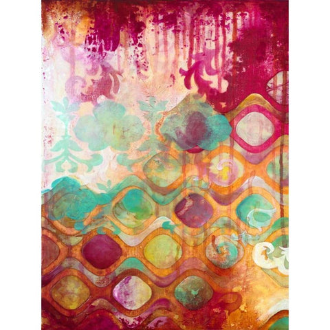 Overload I Black Modern Wood Framed Art Print with Double Matting by Robinson, Heather