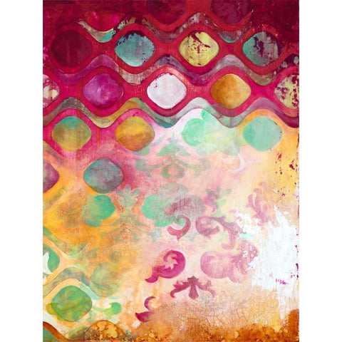 Overload II Black Modern Wood Framed Art Print with Double Matting by Robinson, Heather