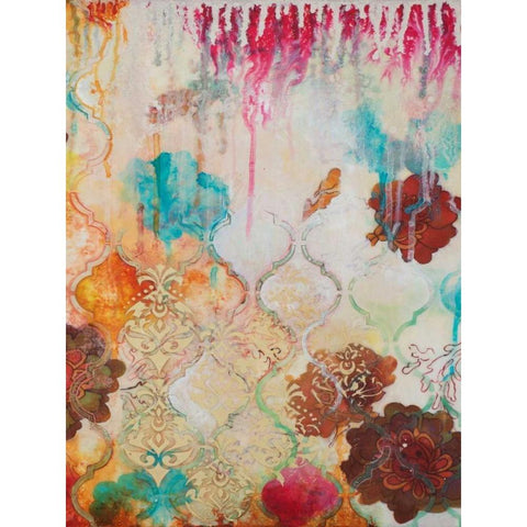 Moroccan Fantasy IV Black Modern Wood Framed Art Print by Robinson, Heather