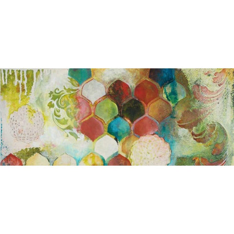 Abundance I Black Modern Wood Framed Art Print with Double Matting by Robinson, Heather