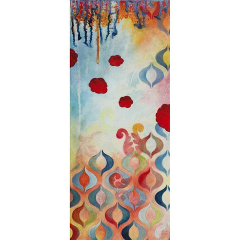 Flourish II Black Modern Wood Framed Art Print by Robinson, Heather
