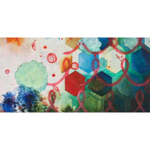 Playing Smart II Black Modern Wood Framed Art Print by Robinson, Heather