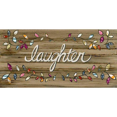 Love and Laughter I Gold Ornate Wood Framed Art Print with Double Matting by Vess, June Erica