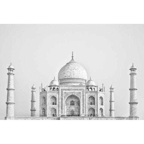 Taj Mahal I White Modern Wood Framed Art Print by Miamee, Golie