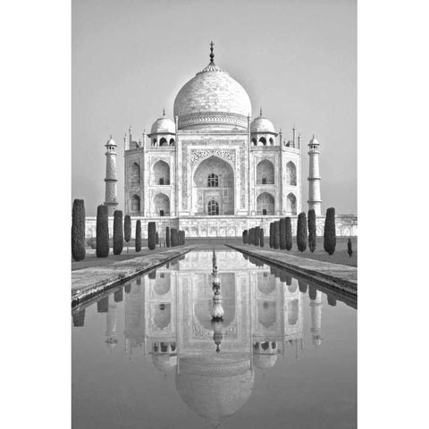 Taj Mahal II Black Modern Wood Framed Art Print by Miamee, Golie
