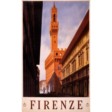See Firenze White Modern Wood Framed Art Print by Studio W