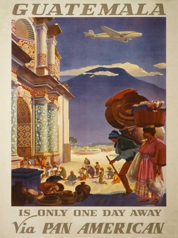 See South America II Black Ornate Wood Framed Art Print with Double Matting by Studio W