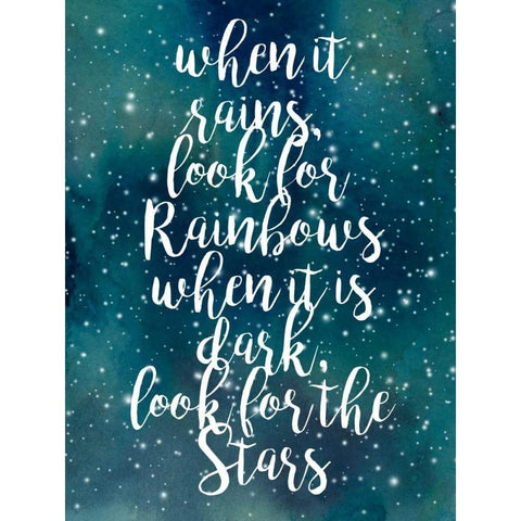 Galaxy Quote I White Modern Wood Framed Art Print by Popp, Grace