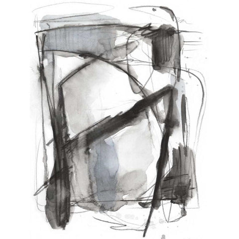 Busy Intersection II Black Modern Wood Framed Art Print with Double Matting by Harper, Ethan