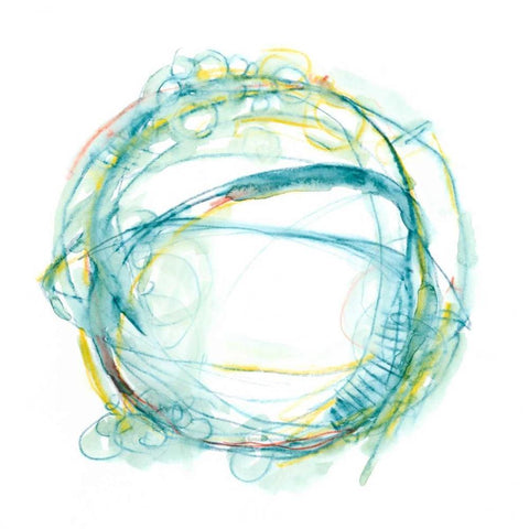 Orbital Path II White Modern Wood Framed Art Print by Harper, Ethan