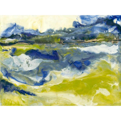 Marine Flow II Black Modern Wood Framed Art Print by Holland, J.