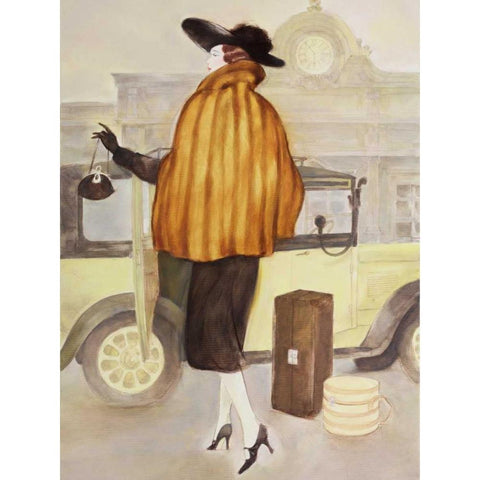 Vintage Lady IV White Modern Wood Framed Art Print by Reynolds, Graham