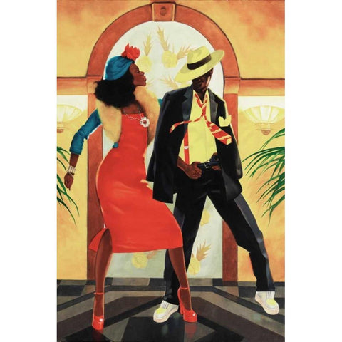 Night Out I Black Modern Wood Framed Art Print by Reynolds, Graham