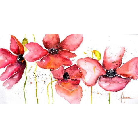 Campo White Modern Wood Framed Art Print by Herrera, Leticia