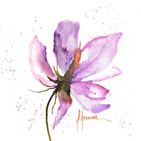 Bold Floral IV Gold Ornate Wood Framed Art Print with Double Matting by Herrera, Leticia