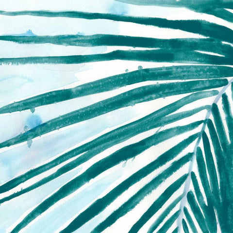 Palm Wonderful III White Modern Wood Framed Art Print by Vess, June Erica