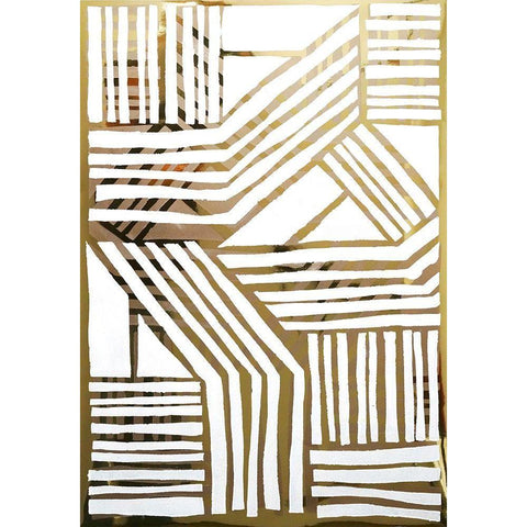 Nokomis I White Modern Wood Framed Art Print by Stramel, Renee W.