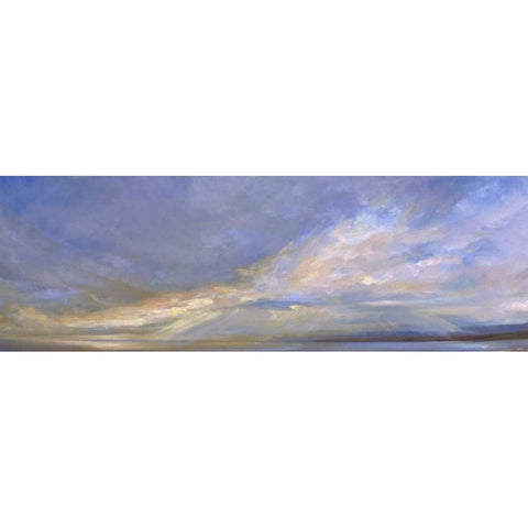 Kiss of Light Black Modern Wood Framed Art Print with Double Matting by Finch, Sheila