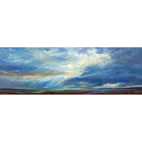 Heavenly Light Gold Ornate Wood Framed Art Print with Double Matting by Finch, Sheila