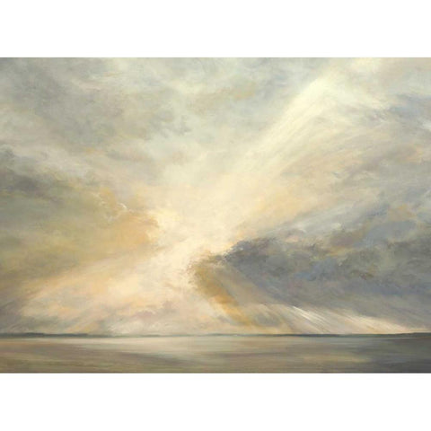 Sunrise on the Bay Gold Ornate Wood Framed Art Print with Double Matting by Finch, Sheila