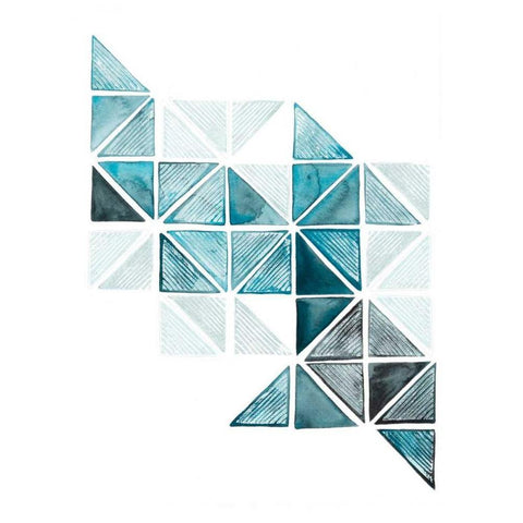 Jaydas Ladder I White Modern Wood Framed Art Print by Popp, Grace