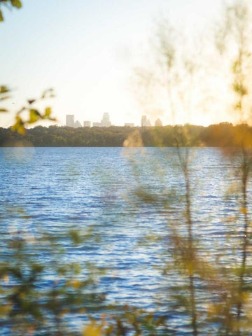 White Rock Sunset II White Modern Wood Framed Art Print with Double Matting by Quintero, Sonja