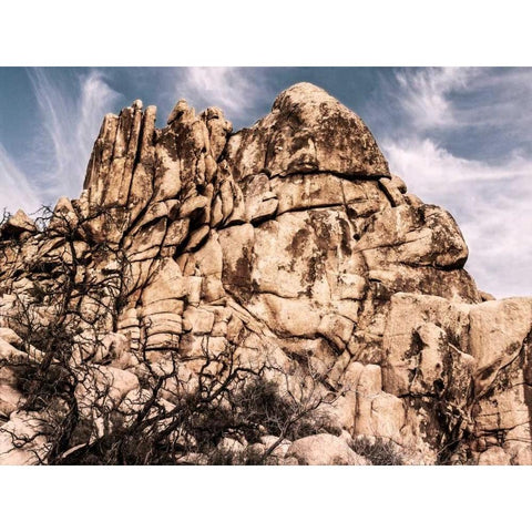 Outcroppings V White Modern Wood Framed Art Print by Perry, Rachel