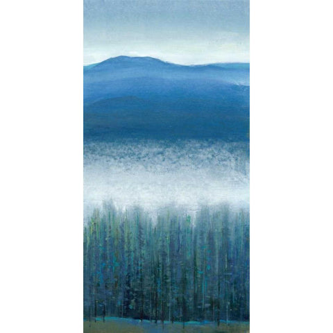 Valley Fog II White Modern Wood Framed Art Print by OToole, Tim