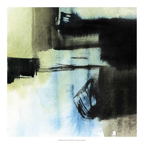 Obscured Plane I White Modern Wood Framed Art Print with Double Matting by Goldberger, Jennifer