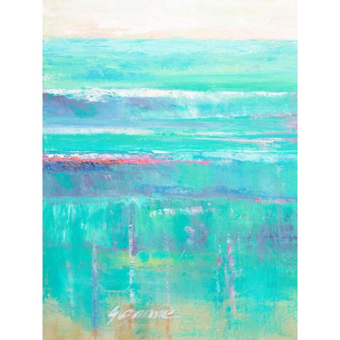 Beneath the Sea I White Modern Wood Framed Art Print by Wilkins, Suzanne