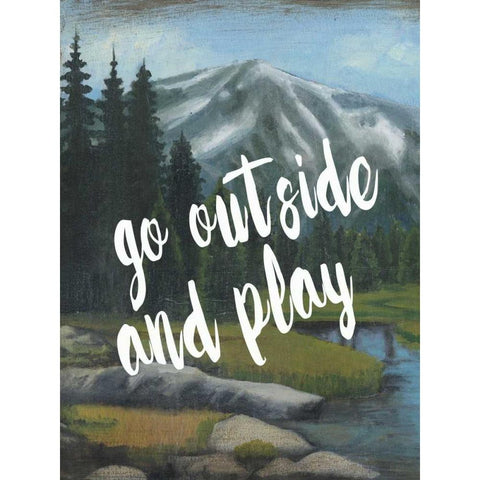 Adventure Typography I White Modern Wood Framed Art Print by McCavitt, Naomi