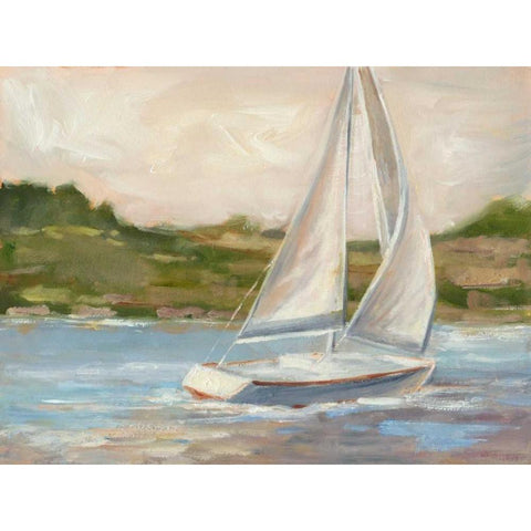 Off the Coast II Black Modern Wood Framed Art Print by Harper, Ethan