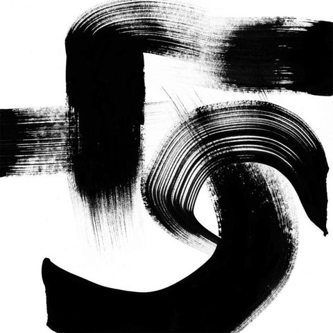 Playtime II Black Modern Wood Framed Art Print with Double Matting by Chandler, Sharon