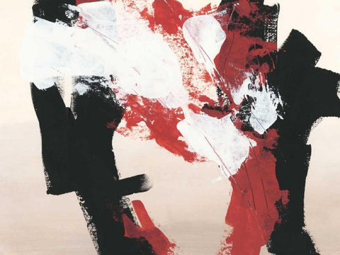 Hessei IV White Modern Wood Framed Art Print with Double Matting by Vess, June Erica