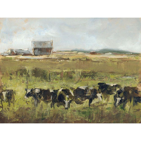 Custom Out to Pasture I Black Modern Wood Framed Art Print by Harper, Ethan