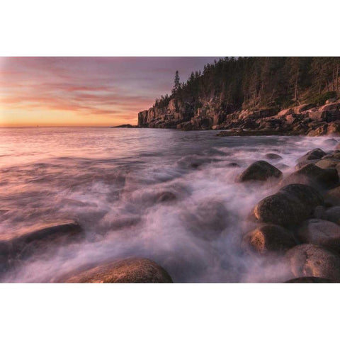 Mystic Seas White Modern Wood Framed Art Print by Head, Danny