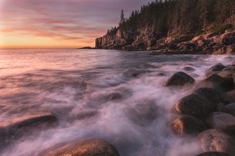 Mystic Seas Black Ornate Wood Framed Art Print with Double Matting by Head, Danny