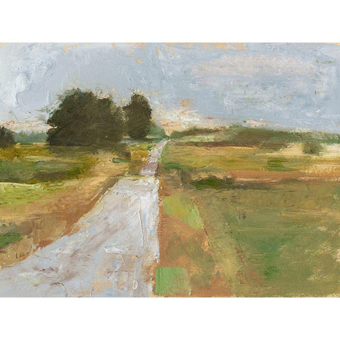 Back Country Road I Black Modern Wood Framed Art Print by Harper, Ethan
