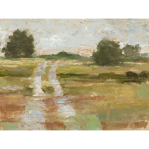 Back Country Road II Black Modern Wood Framed Art Print by Harper, Ethan