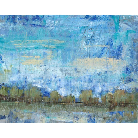Forest Edge II Black Modern Wood Framed Art Print by OToole, Tim