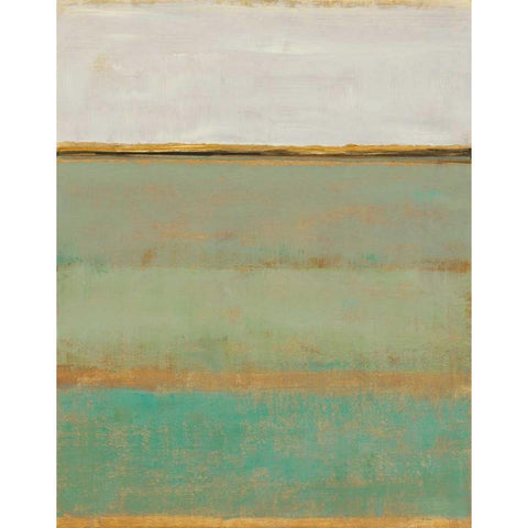 Verdant Field II Black Modern Wood Framed Art Print by OToole, Tim
