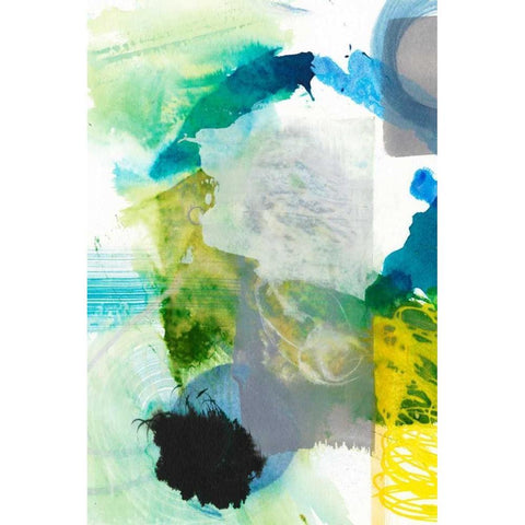 Take Off III Black Modern Wood Framed Art Print by Fuchs, Jodi