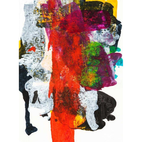 Hana I Black Modern Wood Framed Art Print with Double Matting by Fuchs, Jodi