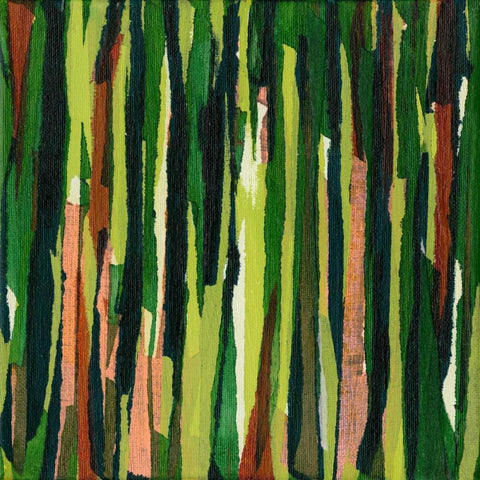 Torn IV Black Modern Wood Framed Art Print with Double Matting by Fuchs, Jodi