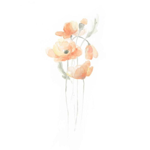 Delicate Bouquet IV Gold Ornate Wood Framed Art Print with Double Matting by Vess, June Erica