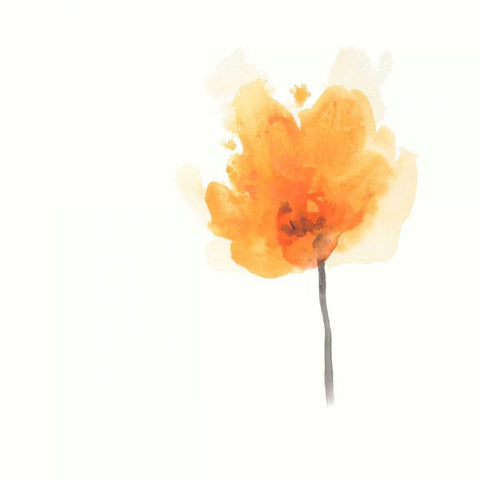 Expressive Blooms IX Black Modern Wood Framed Art Print with Double Matting by Vess, June Erica